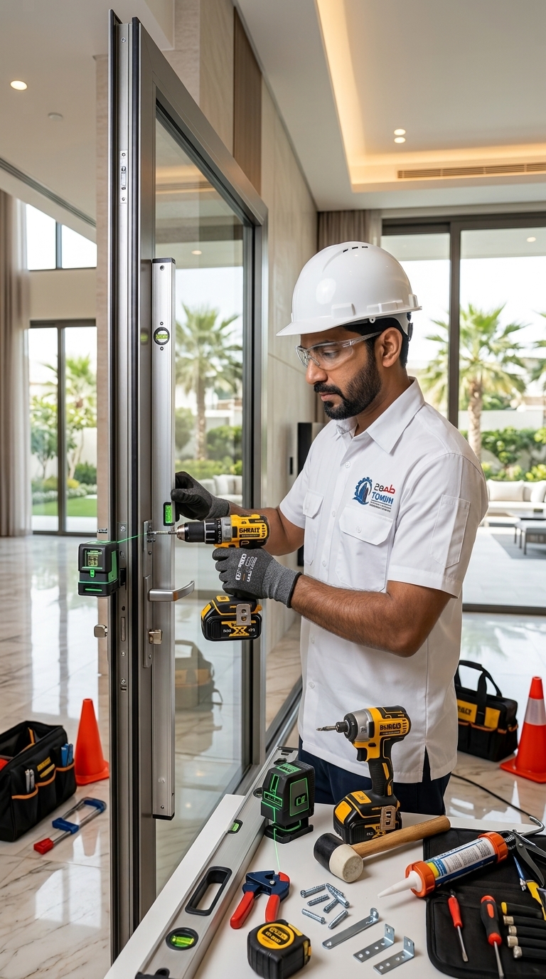 Aluminum Door Installation Services Dubai