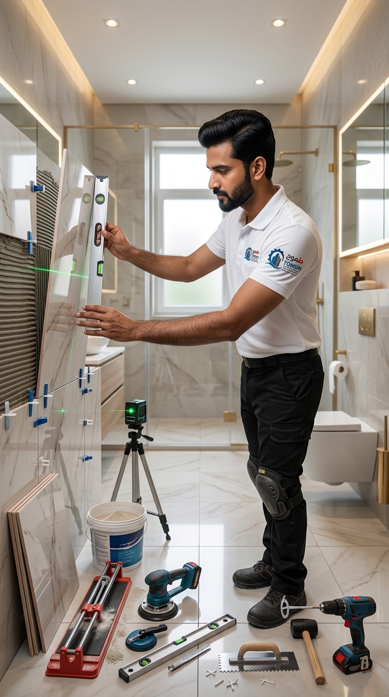 Bathroom Tile Fixing Services Dubai