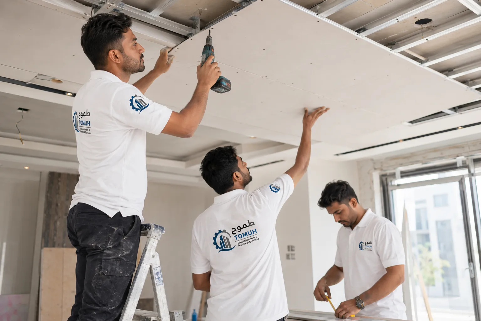 Gypsum Ceiling Installation