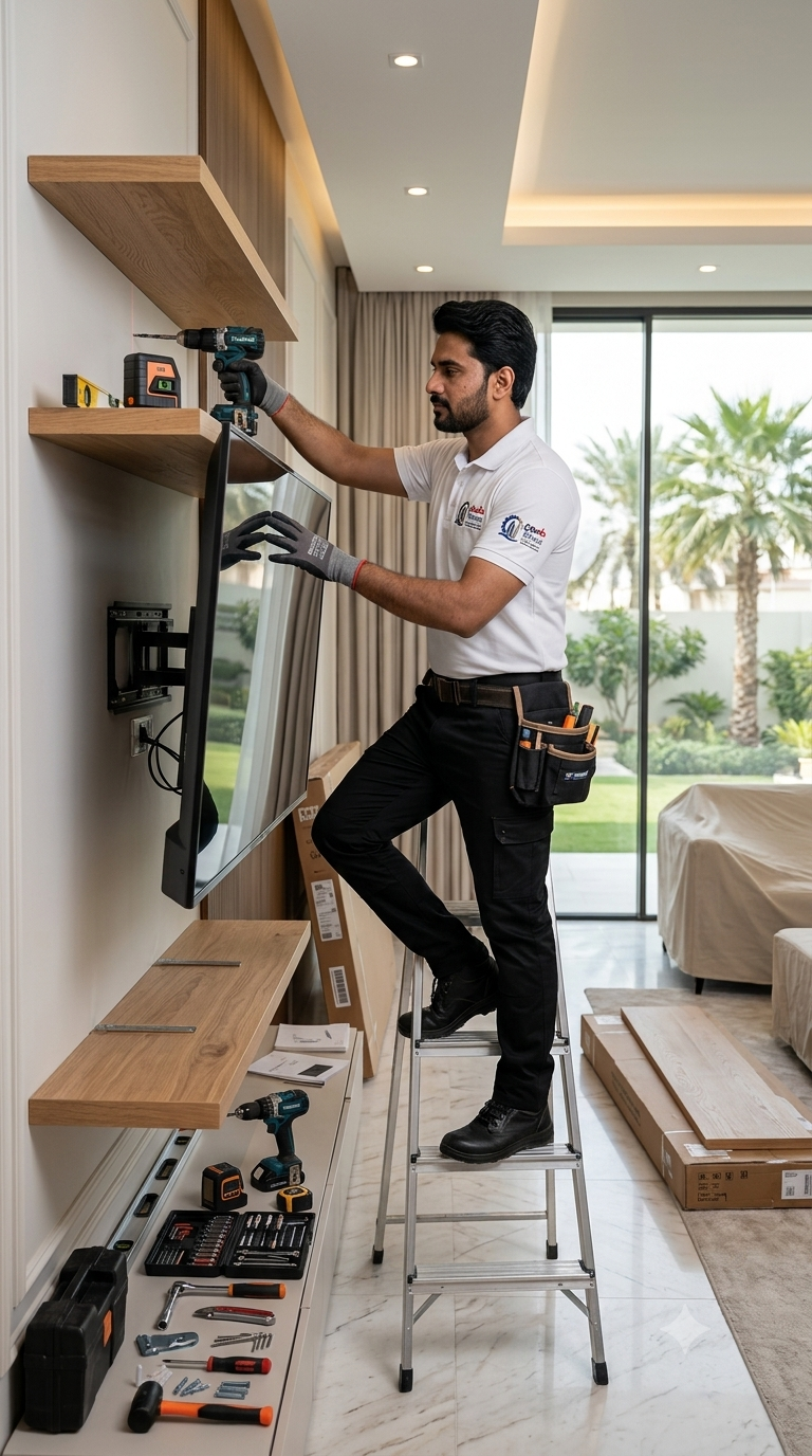 Shelving Wall Mounting Services Dubai 2
