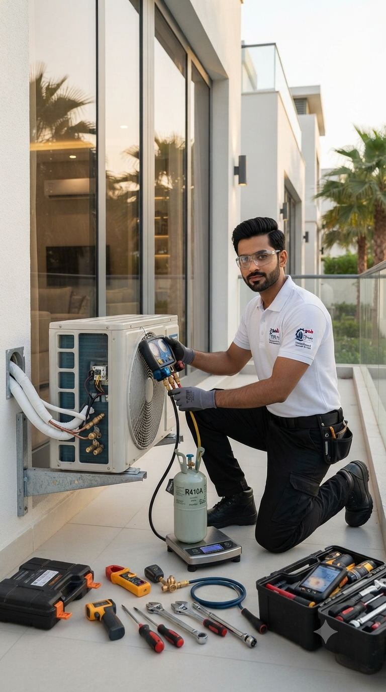 AC Gas Refilling Services Dubai
