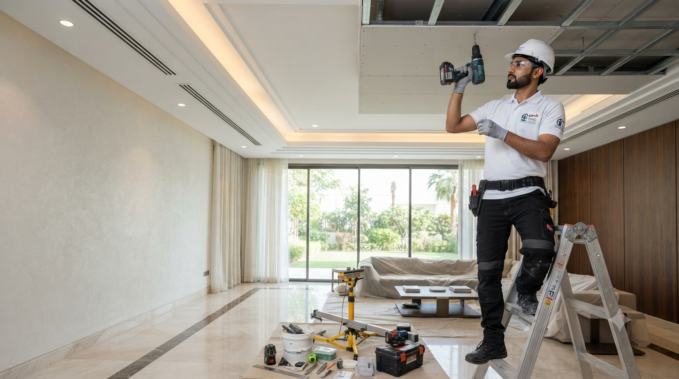 Gypsum Ceiling Services in Dubai